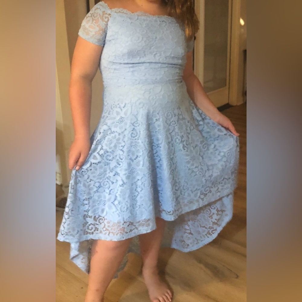 Light Blue Lace Women’s Dress